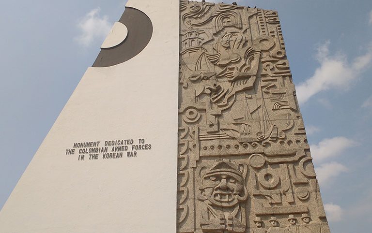 Inauguración del Parque Colombia en Incheon, Corea del Sur